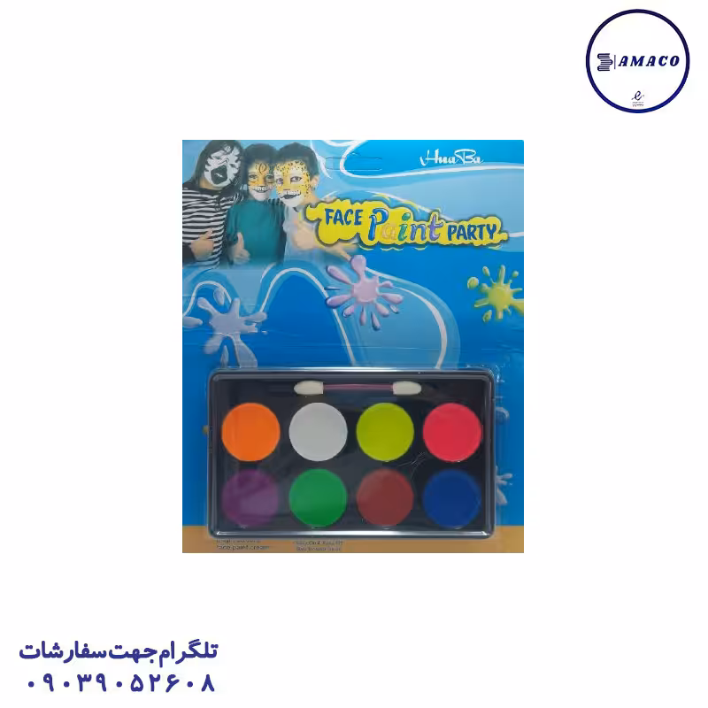 گریم صورت 8 رنگ آبرنگی