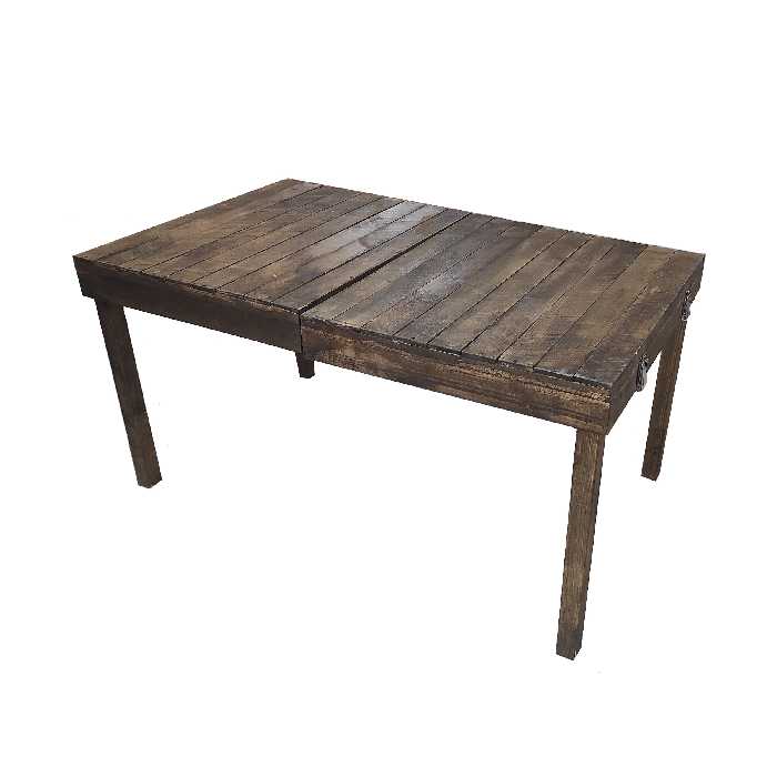 میز و صندلی سفری مدل تاشو چوبی مجموعه 5 عددی