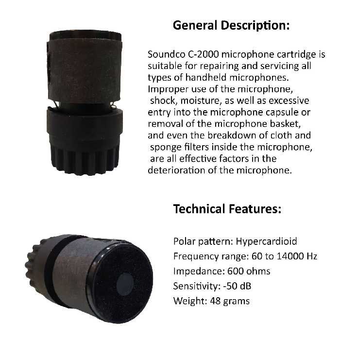 کپسول میکروفن ساندکو مدل C-2000
