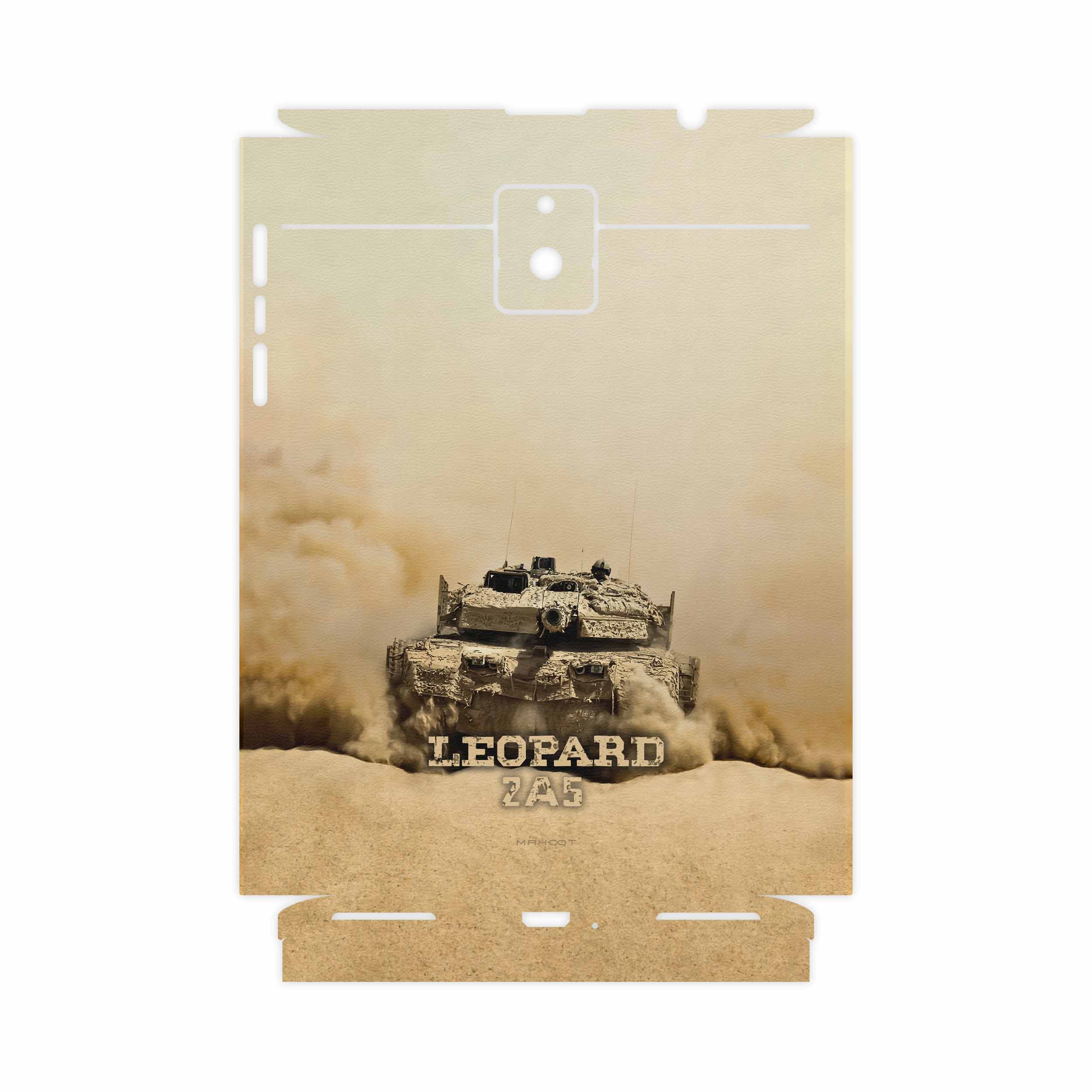 برچسب پوششی ماهوت مدل Leopard 2A5 tank-FullSkin مناسب برای گوشی موبایل بلک بری Passport