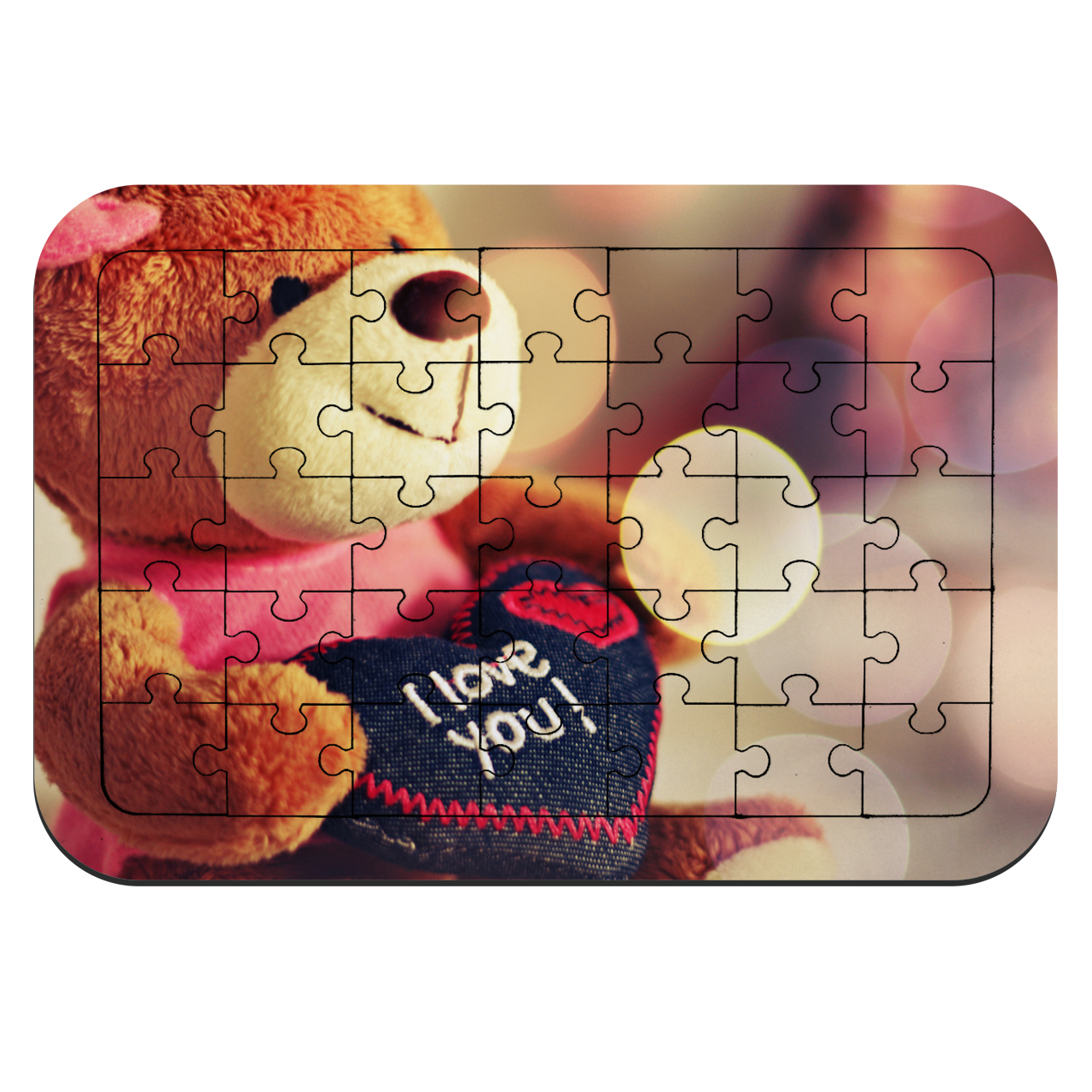 پازل 35 تکه طرح خرس عروسکی مدل NI1307