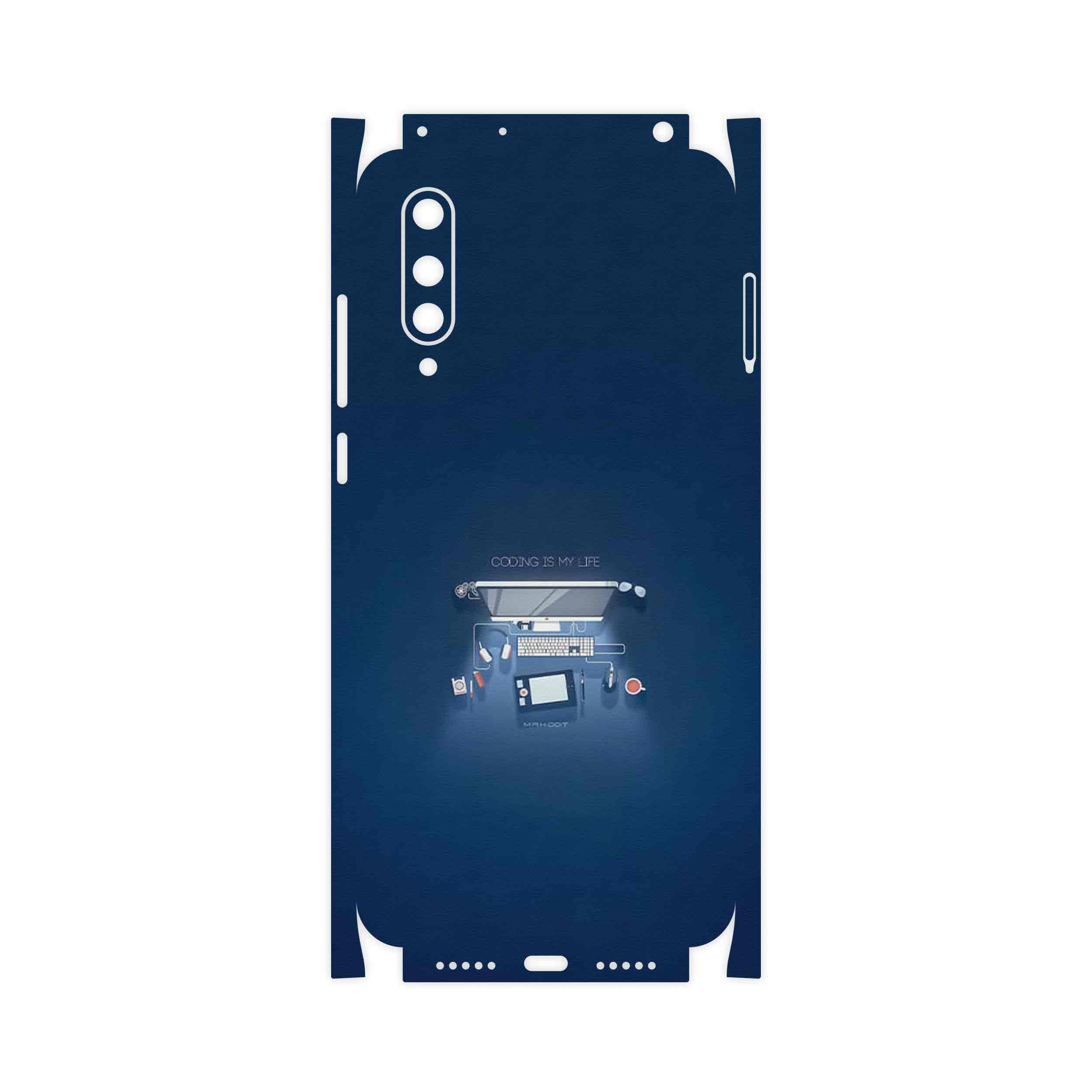 برچسب پوششی ماهوت مدل Programming 3-FullSkin مناسب برای گوشی موبایل شیائومی MI 9 Lite