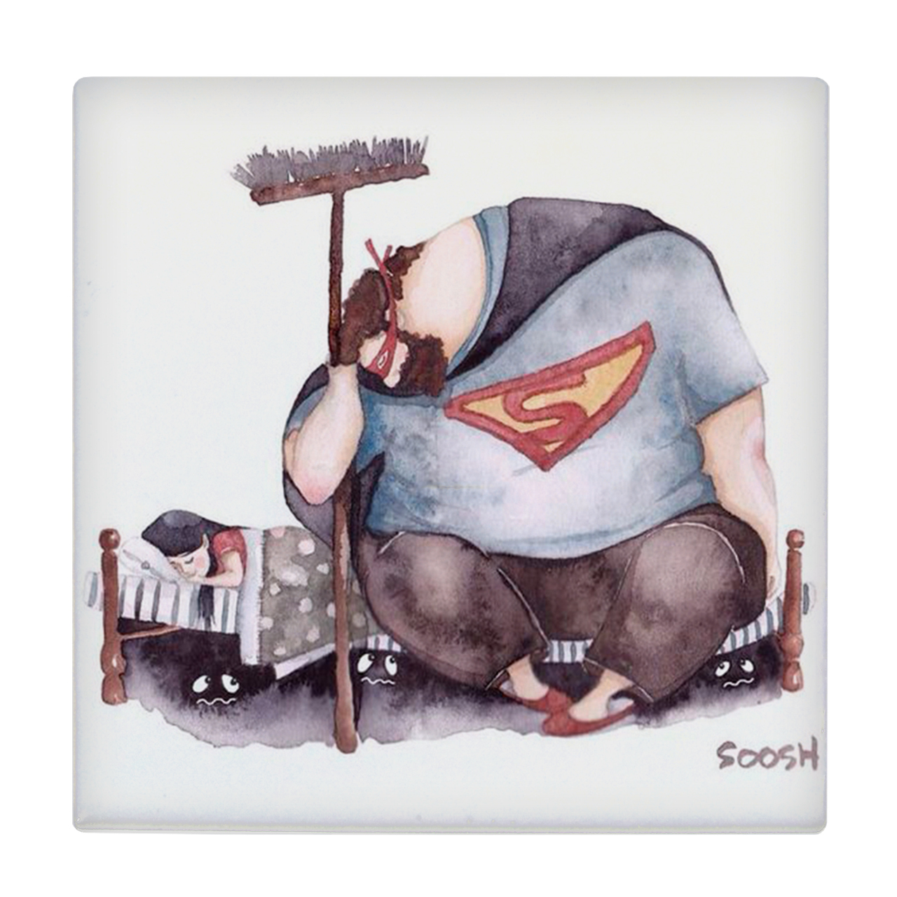 کاشی طرح پدر و دختر کد wk224