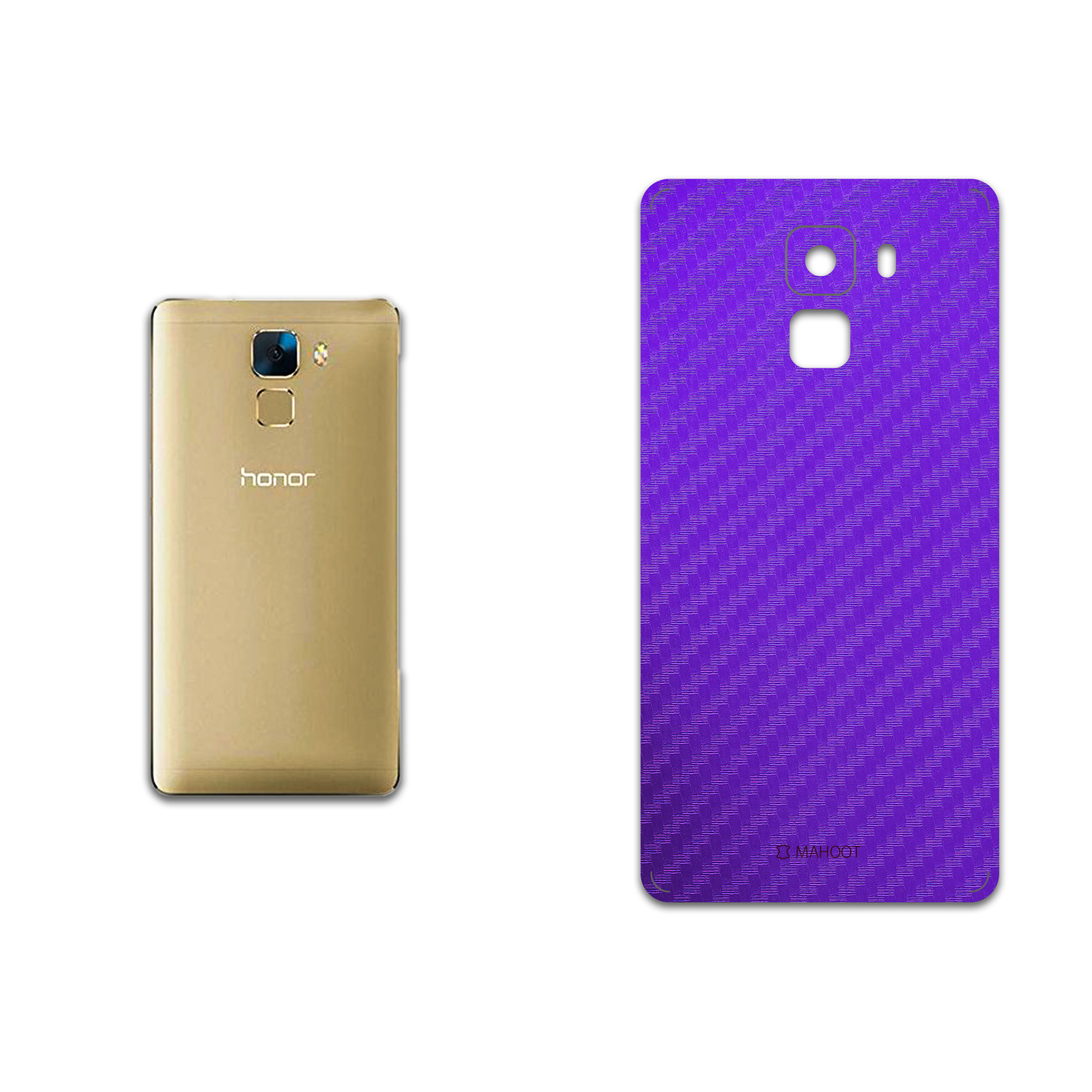 برچسب پوششی ماهوت مدل Purple-Fiber مناسب برای گوشی موبایل آنر 7