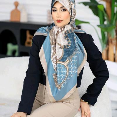 روسری مجلسی ابریشم توییل قواره 130 کد 1006