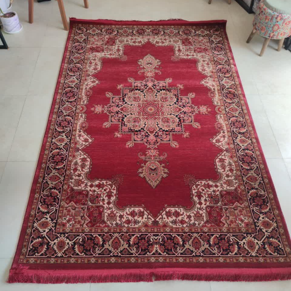 فرش طرح سنتی لاکی 700 شانه تراکم 1400 سایز 1 در 1.5