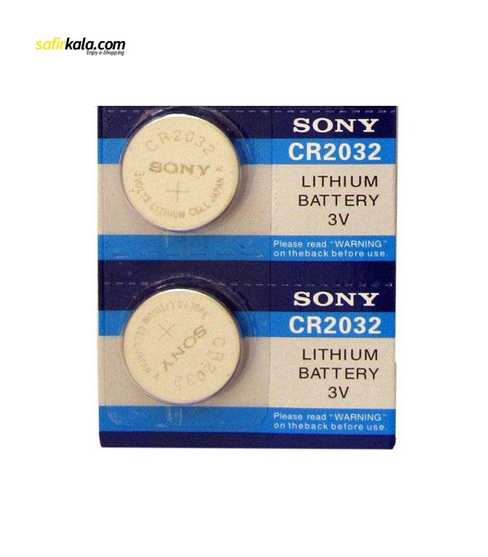 باتری سکه ای سونی مدل CR2032 بسته 2 عددی