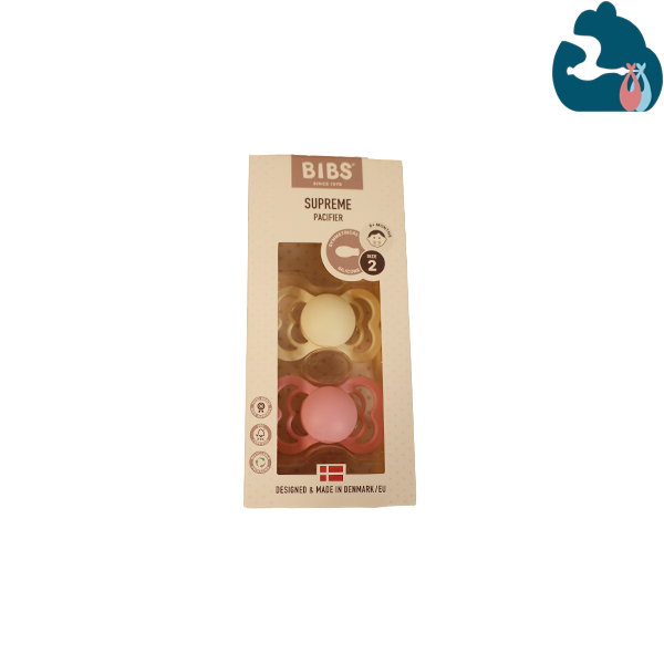 پستانک برند بیبس سر ارتودنسی بادامی سایز 2 مناسب 6 الی 18 ماه bibs