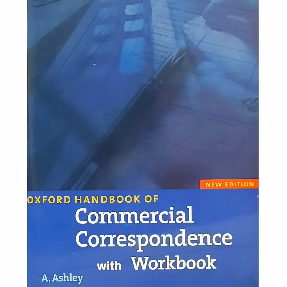 کتاب زبان commercial correspondence with workbook رنگی (چاپ اصلی و غیر دیجیتال)