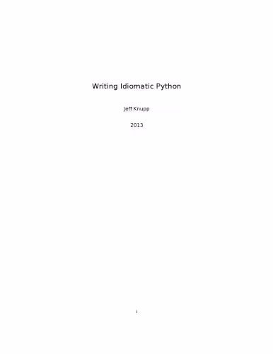 خرید و دانلود نسخه کامل کتاب Writing Idiomatic Python for v2.x