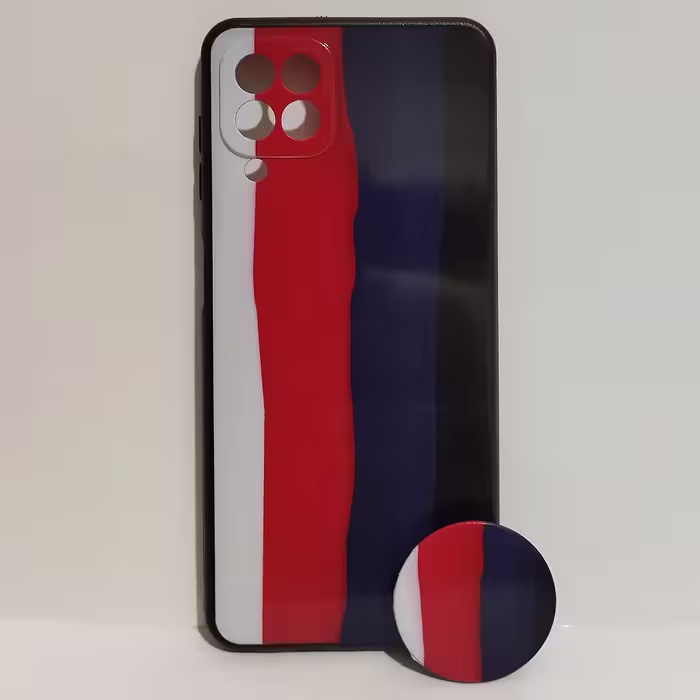 کاور کد 1839 مناسب برای گوشی موبایل سامسونگ Galaxy A22 4G به همراه پایه نگهدارنده
