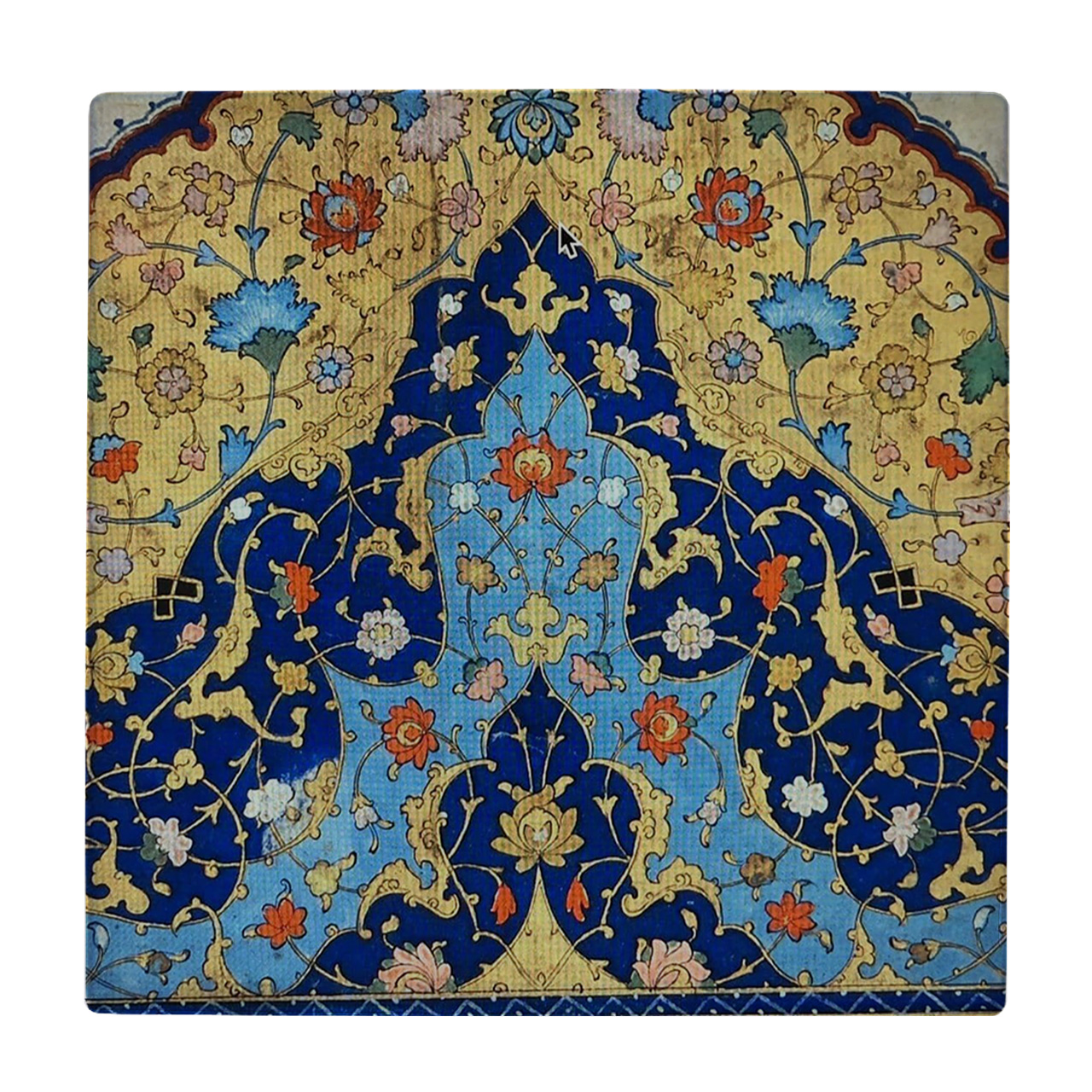 کاشی طرح تذهیب ایرانی کد wk343