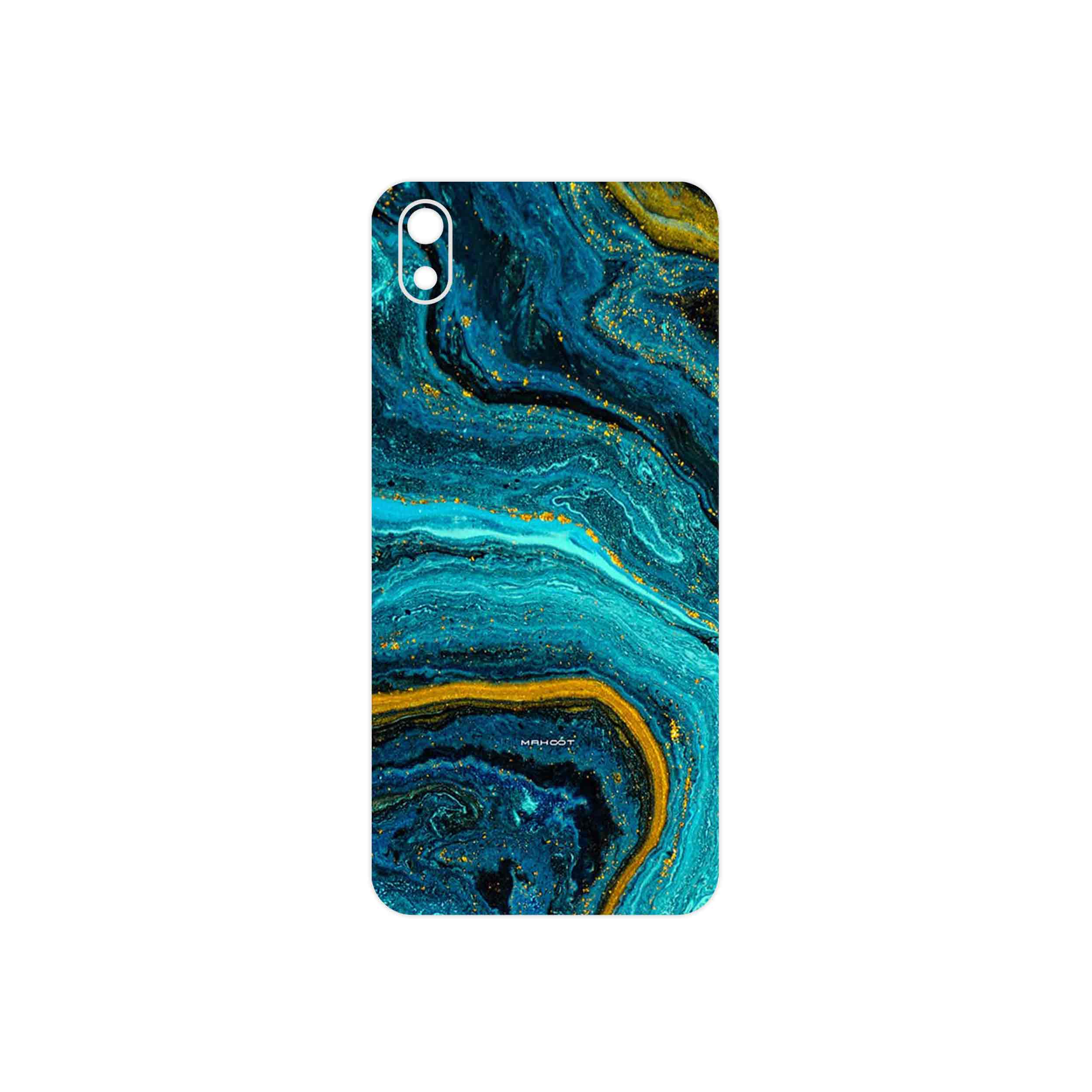 برچسب پوششی ماهوت مدل Turquoise marblewith golden streaks مناسب برای گوشی موبایل شیائومی Redmi 7A