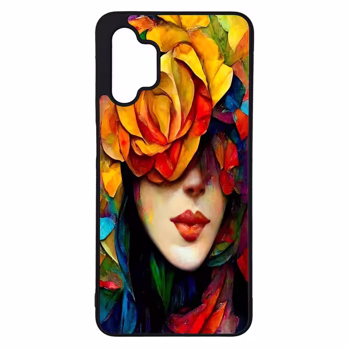 کاور طرح نقاشی چهره کد G-043 مناسب برای گوشی موبایل سامسونگ Galaxy A32 5G | دیجی قاب دونی