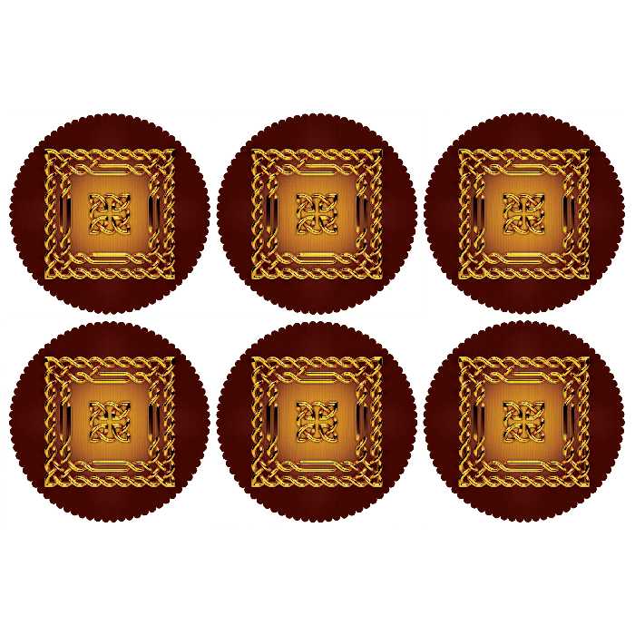 زیربشقابی مدل U2-42144 بسته 6 عددی