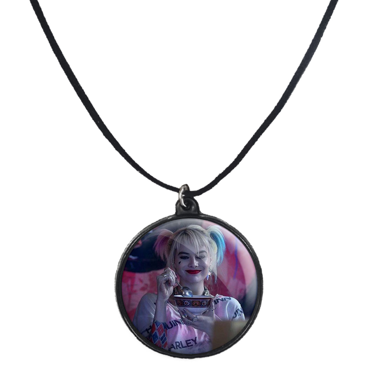 گردنبند پرمانه طرح هارلی کویین کد pmb.1909 مدل دو طرفه