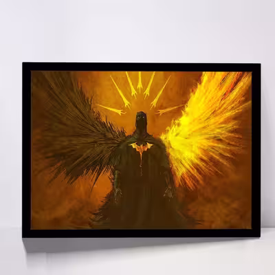 تابلو مدل batman between light and darkness کد F-11003