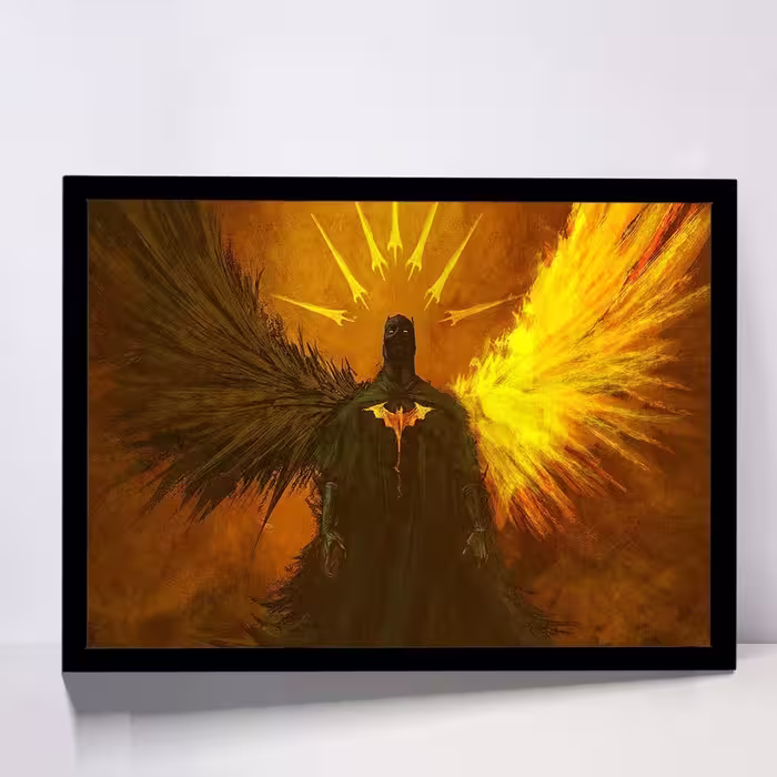 تابلو مدل batman between light and darkness کد F-11003