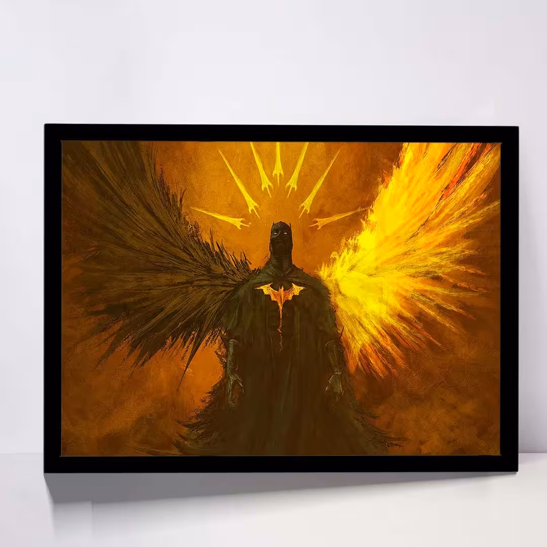 تابلو مدل batman between light and darkness کد F-11003