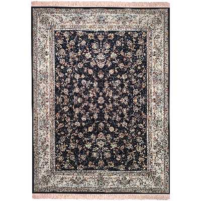 فرش زمرد مشهد طرح افشان زمینه سورمه ای