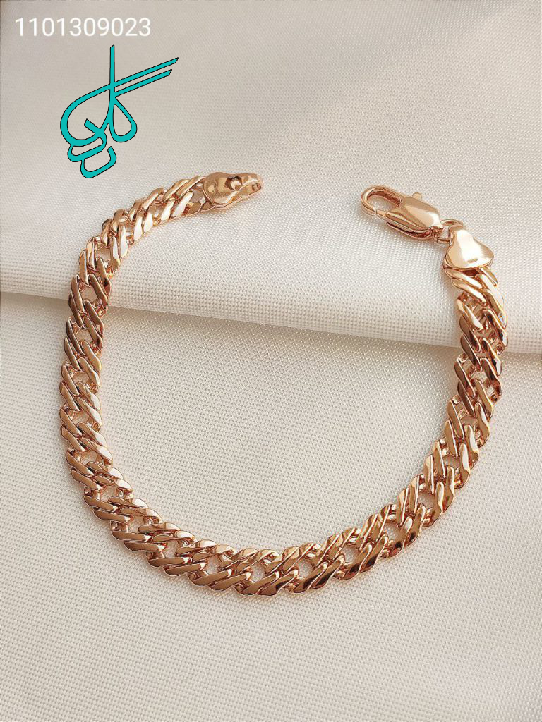 خرید دستبند استیل مارک ژوپینگ رنگ ثابت طرح طلا کد 1215371 - ردگل
