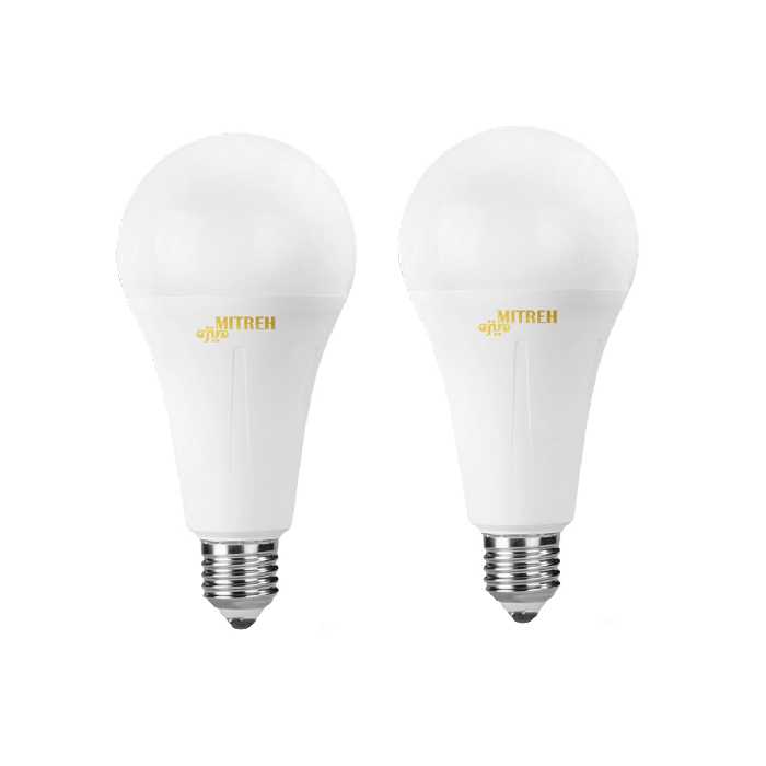 لامپ ال ای دی 20 وات میتره مدل BL20 پایه E27 بسته 2 عددی