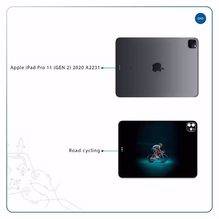 برچسب پوششی ماهوت مدل Road cycling مناسب برای تبلت اپل iPad Pro 11 (GEN 2) 2020 A2231