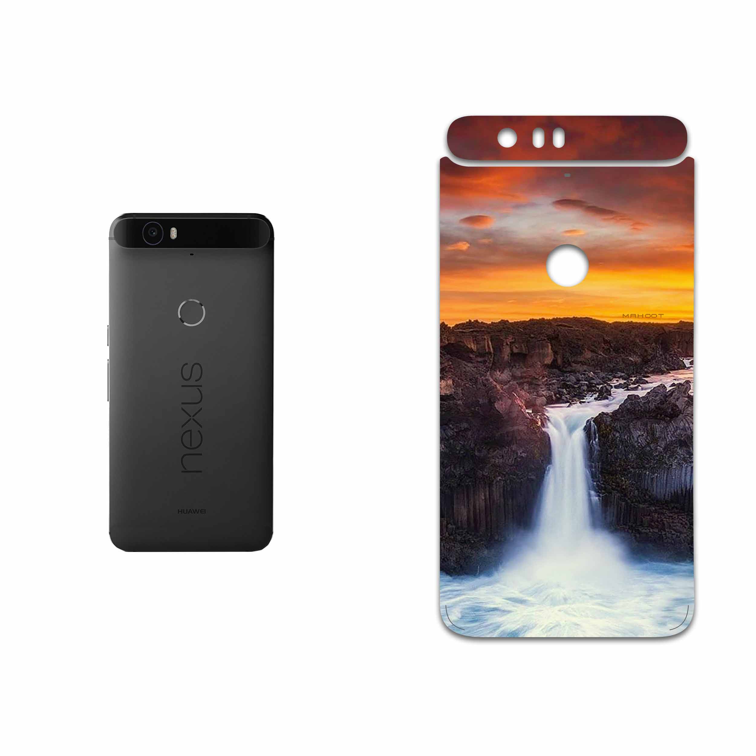 برچسب پوششی ماهوت مدل Waterfall مناسب برای گوشی موبایل گوگل Nexus 6P