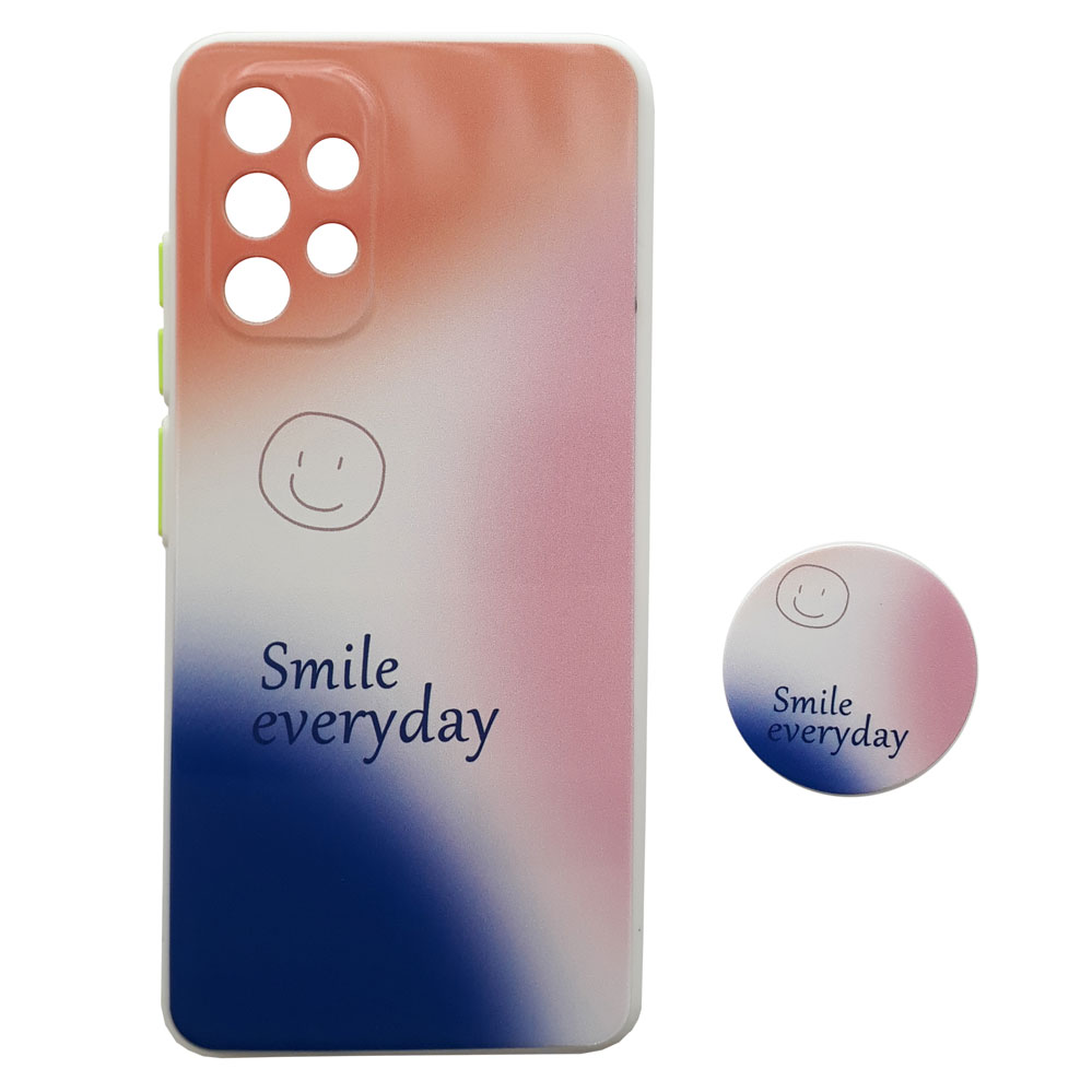 کاور مدل Smile کد S8930 مناسب برای گوشی موبایل سامسونگ Galaxy A32 4G به همراه پایه نگهدارنده
