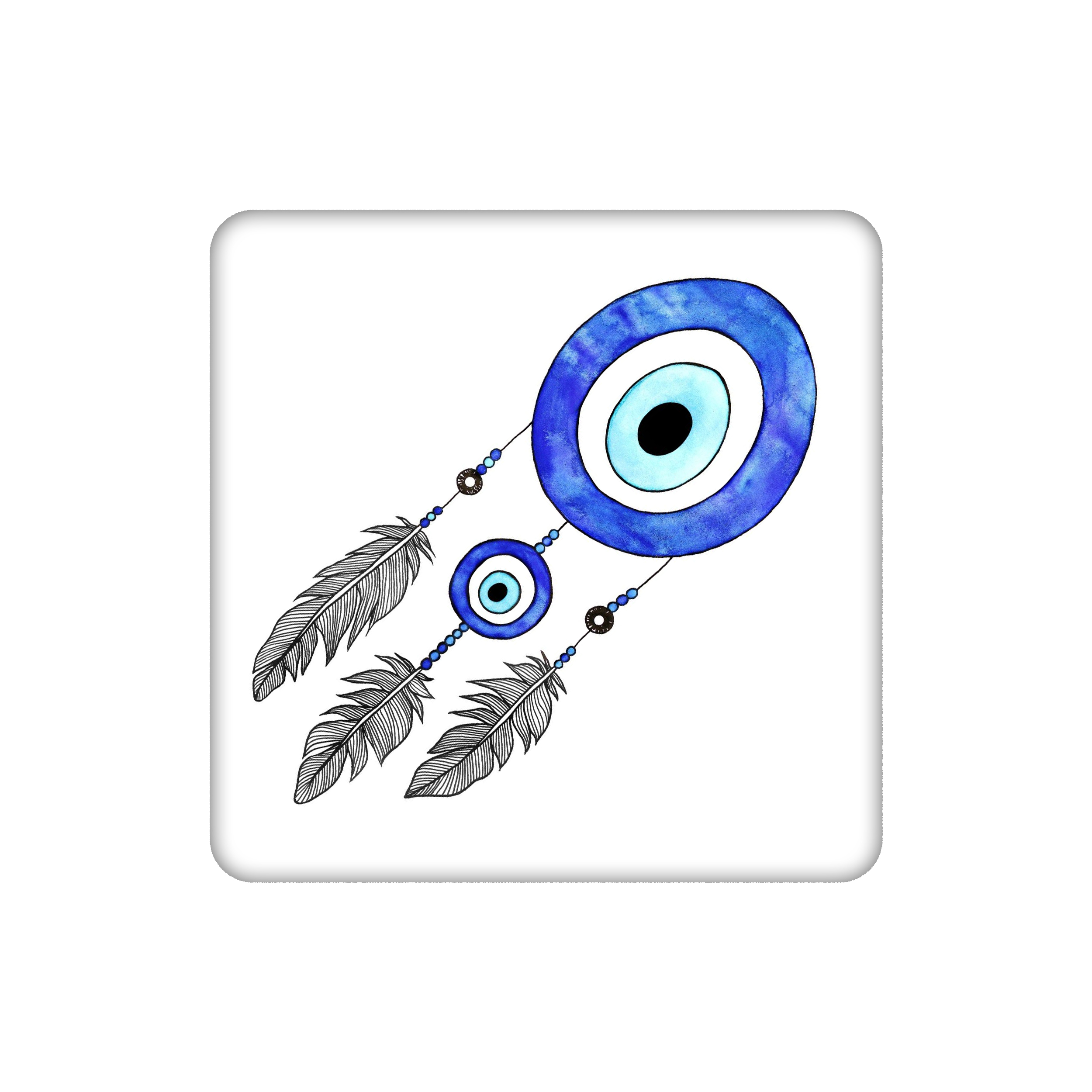  زیر لیوانی طرح چشم نظر کد    4917133