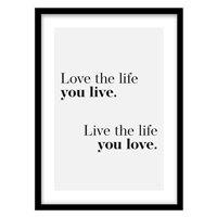 قیمت و خرید تابلو دکوراتیو مدل تایپوگرافی مینیمال کد 1883