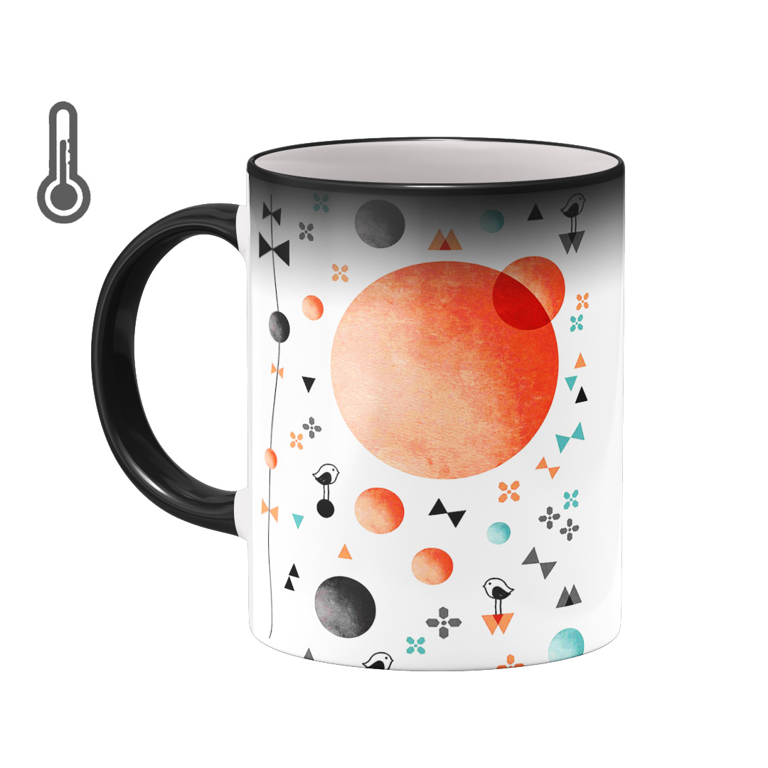 ماگ حرارتی بیگ ماگ مدل اشکال هندسی کد1684