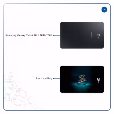 برچسب پوششی ماهوت مدل Road cycling مناسب برای تبلت سامسونگ Galaxy Tab A 10.1 2016 T585