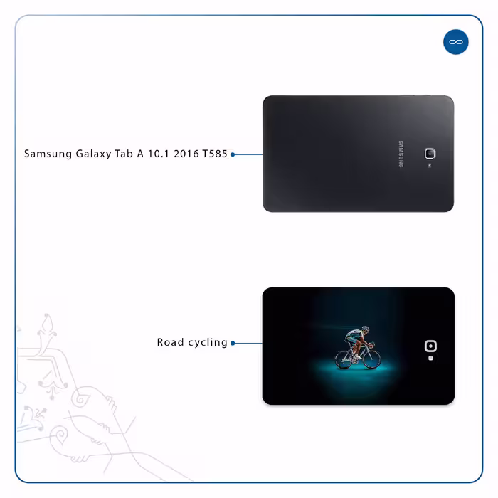 برچسب پوششی ماهوت مدل Road cycling مناسب برای تبلت سامسونگ Galaxy Tab A 10.1 2016 T585