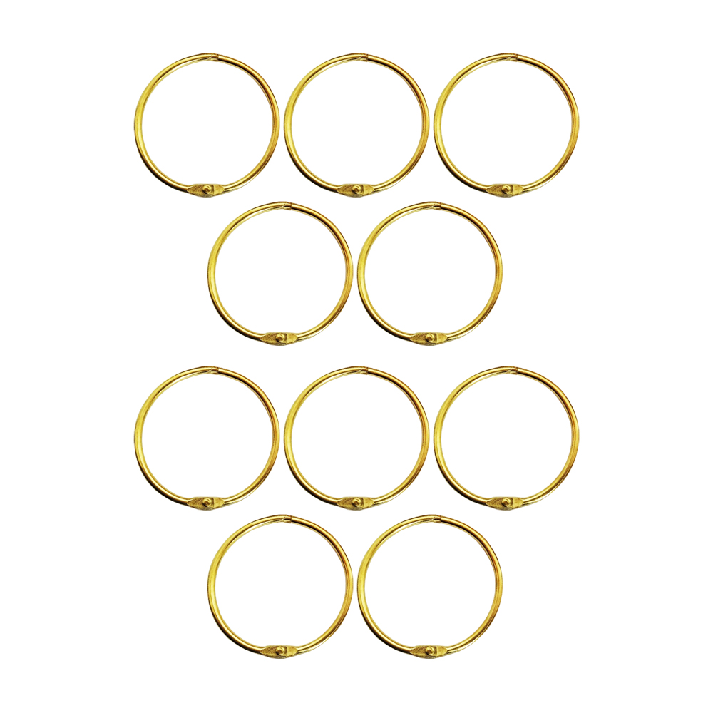 حلقه کلاسور مدل قفل دار کد gold30 بسته 10 عددی