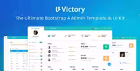 دانلود قالب HTML مدیریتی Victory بر پایه Bootstrap 4