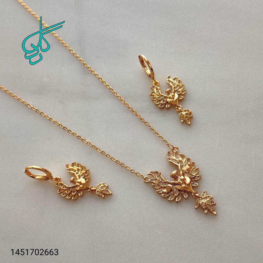 خرید نیم ست زنانه مارک ZJ رنگ ثابت ضد حساسیت کیفیت عالی رنگ ثابت کد 1715283 - ردگل