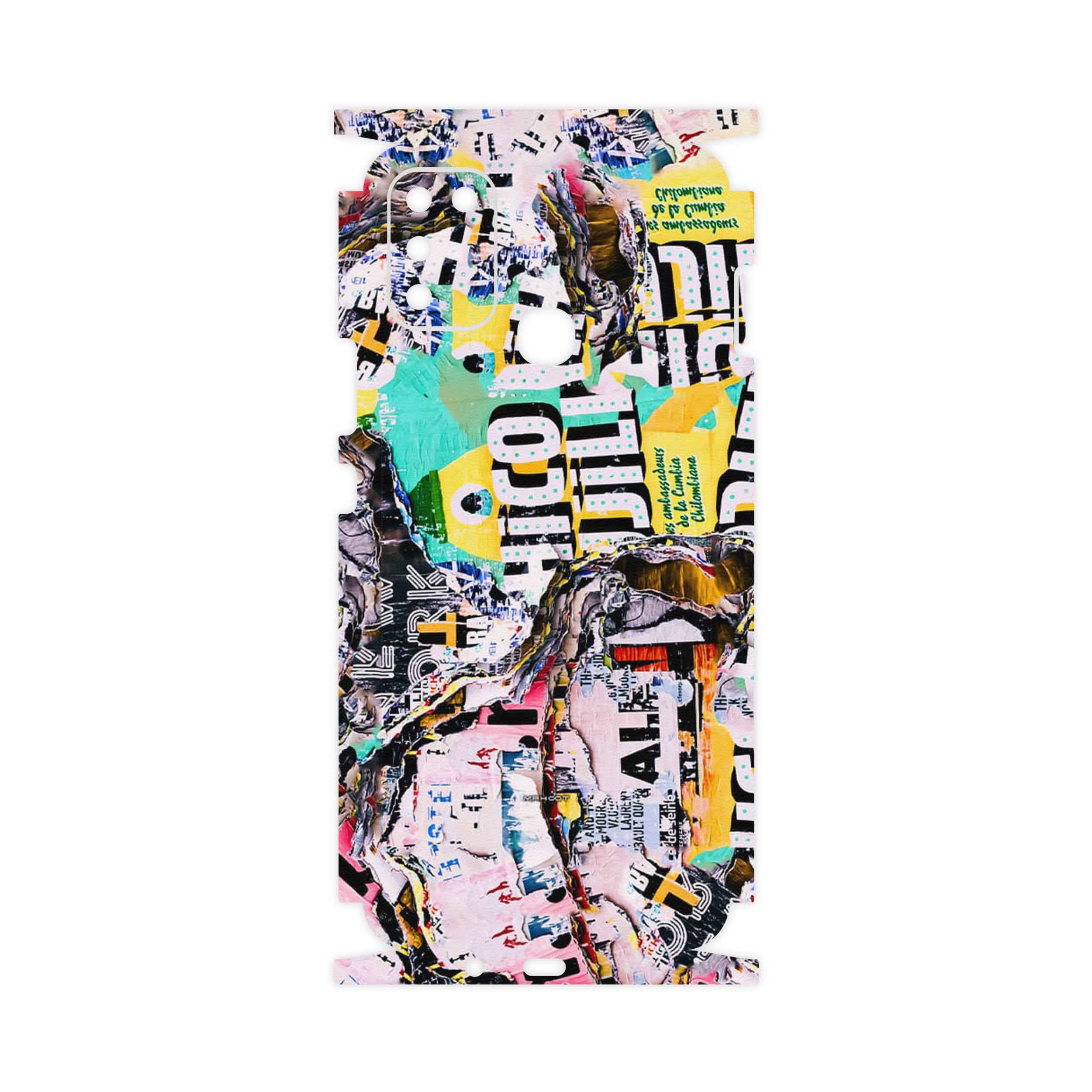 برچسب پوششی ماهوت مدل Collage of Teared Paper-FullSkin مناسب برای گوشی موبایل اینفینیکس Hot 10 Play