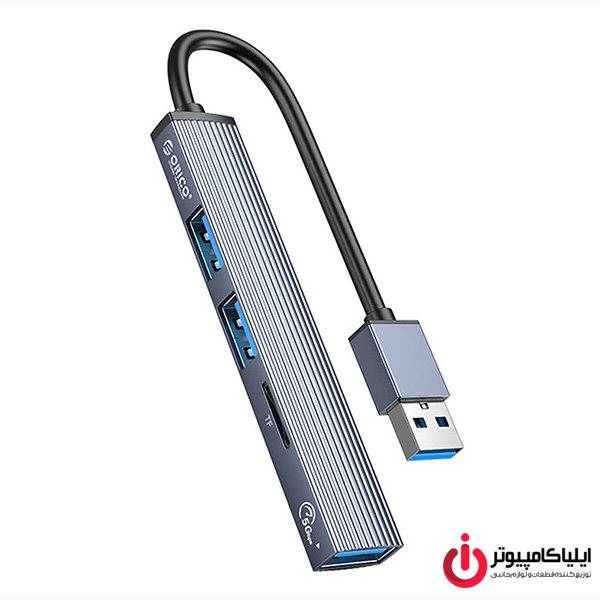 هاب 4 پورت USB 3.0 و درگاه کارت حافظه اوریکو ORICO AH-A12F