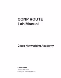 خرید و دانلود نسخه کامل کتاب CCNP ROUTE Lab Manual