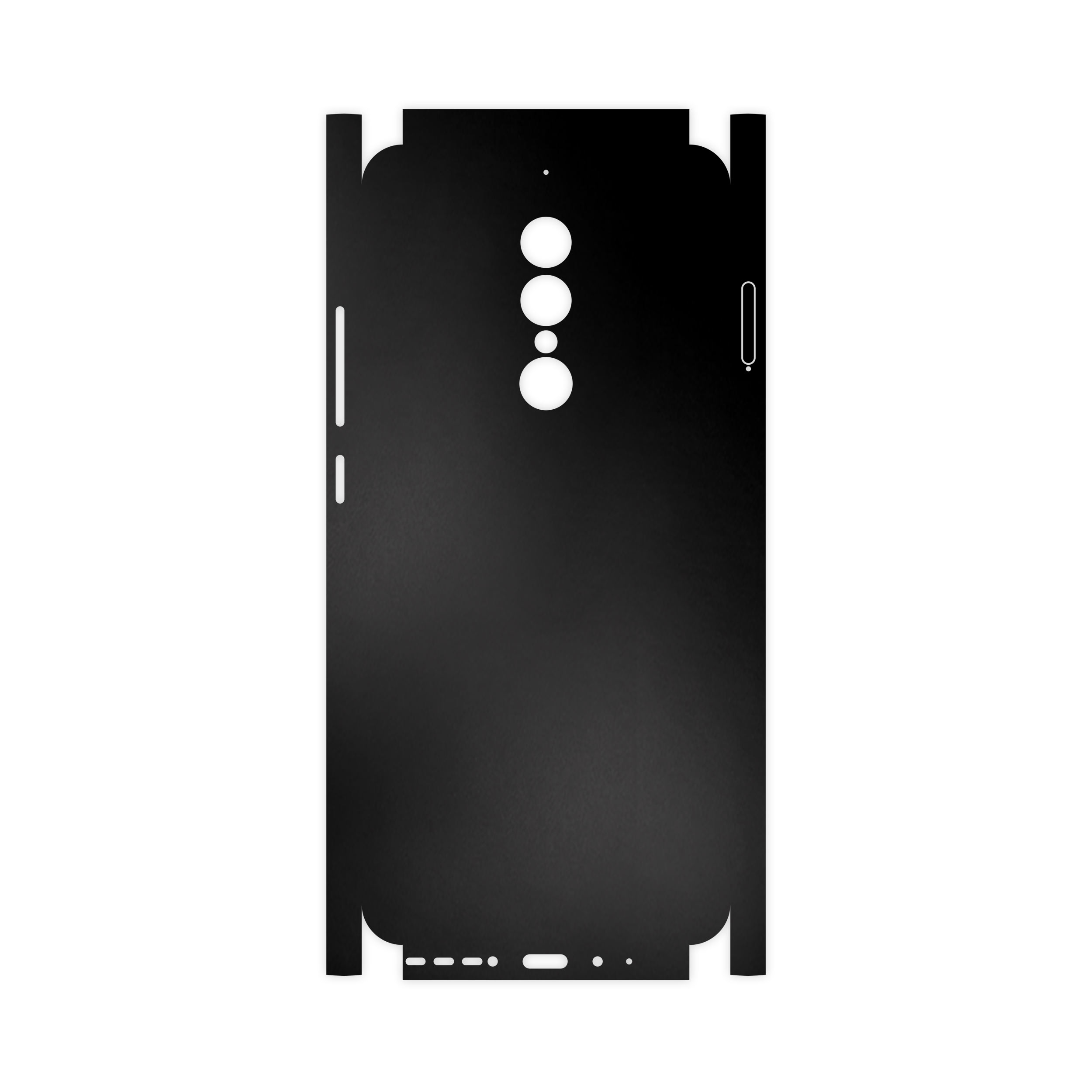 برچسب پوششی ماهوت مدل Black-Matte-FullSkin مناسب برای گوشی موبایل جی ال ایکس Shahin