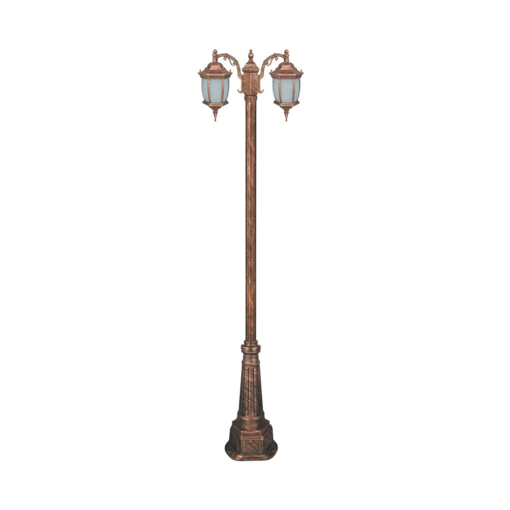 چراغ دوشاخه حیاطی و پارکی تکشیدفام مدل رابو خمره ای کد 91215-15-7721