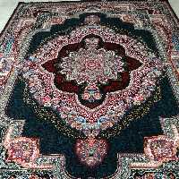 فرش ماشینی  کاشان سایز 12متری نقشه باغملک