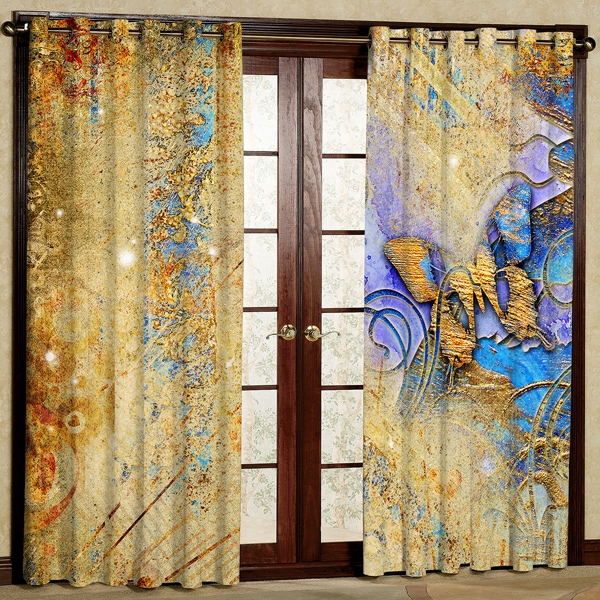 پرده پانچی مدل مخمل کد 6232 سایز 280x140 سانتی متر