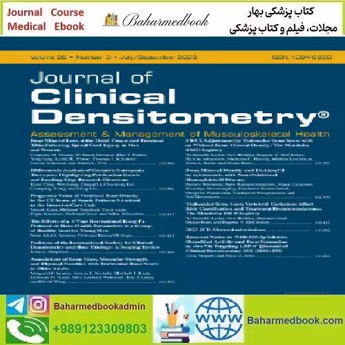 Journal of Clinical Densitometry Volume 26 Issue 1 to 3 2023 TRU