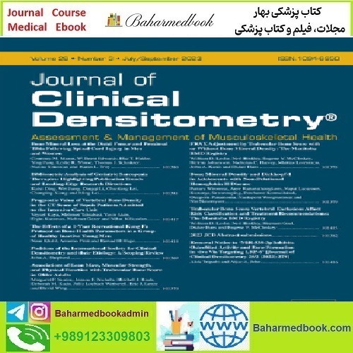 Journal of Clinical Densitometry Volume 26 Issue 1 to 3 2023 TRU