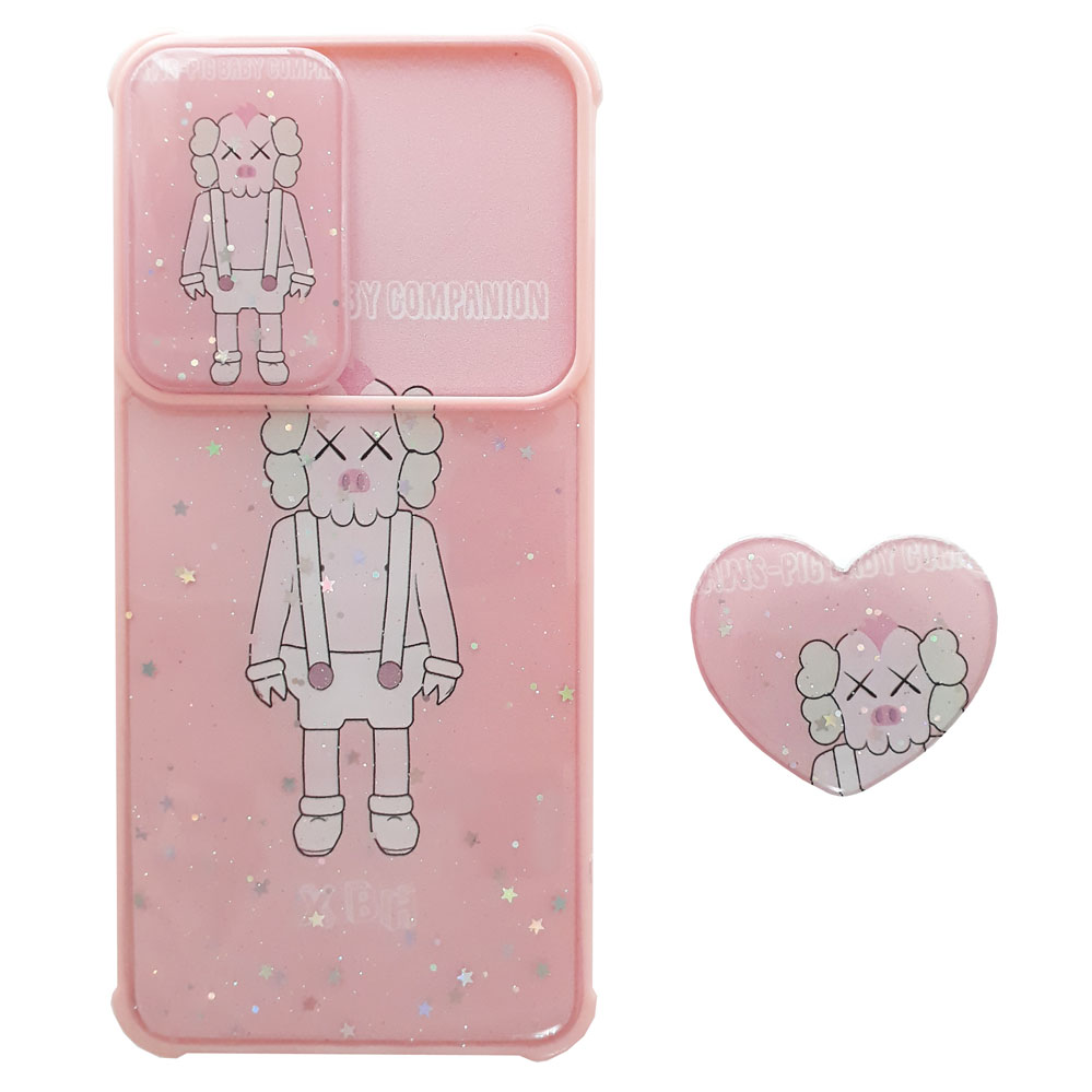 کاور مدل KWS کد S6843 مناسب برای گوشی موبایل سامسونگ Galaxy A32 4G به همراه پایه نگهدارنده