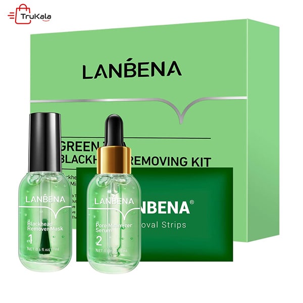 ست سرم و چسب بینی ضد جوش سرسیاه لانبنا LANBEN