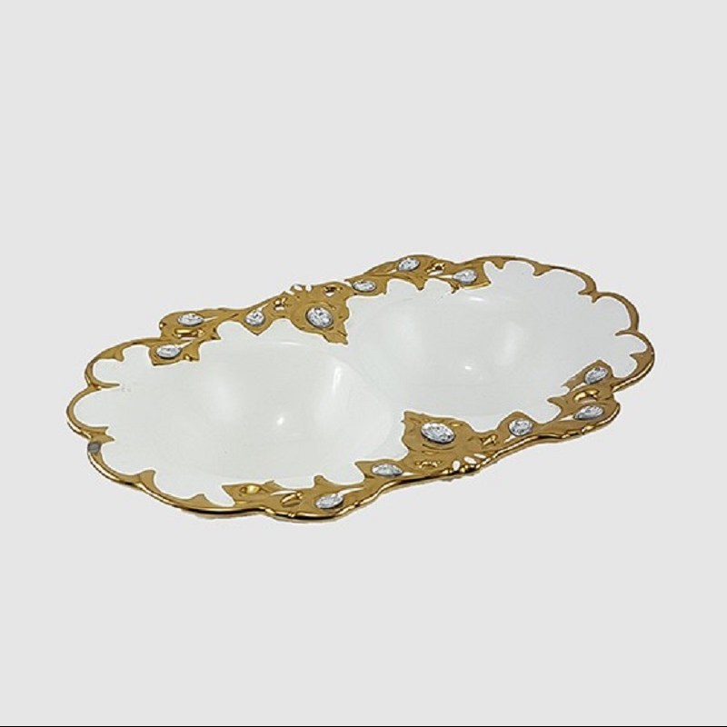 یونیک سرامیک طلایی اردور خوری 2 خانه کد1657