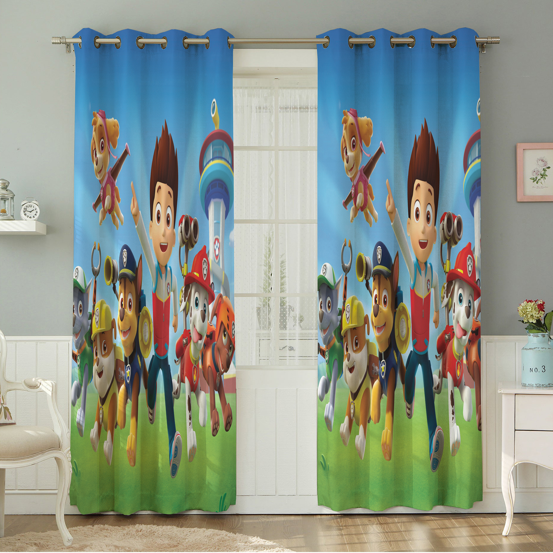 پرده نیروانا طرح کودک  مدل هازان کد 8401 سایز 140×280 سانتی متر